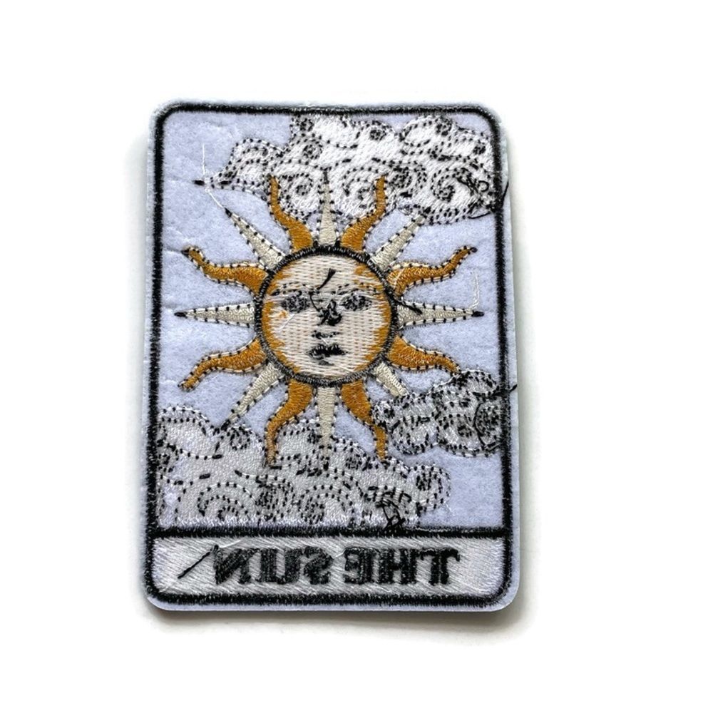 The Sun Tarot Card Embroidered Patch - Picture 3 of 3